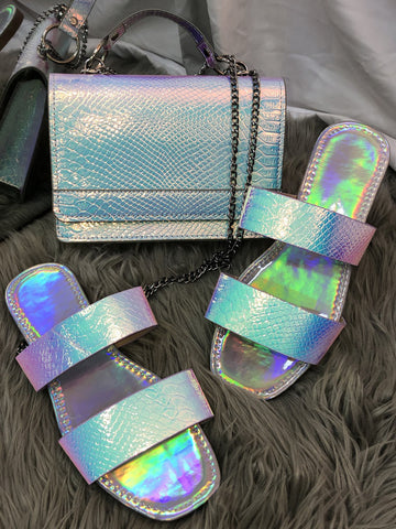 PU Bling Bags ï¼?Slides