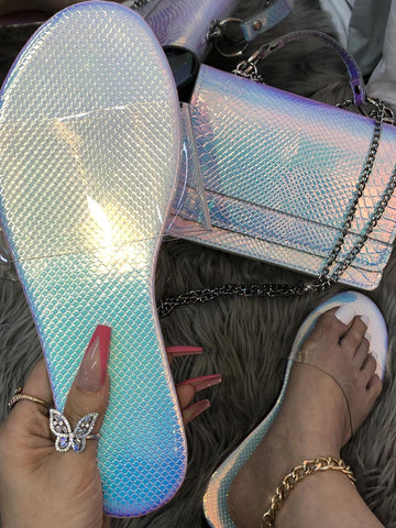 PU Bling Bags ï¼?Slides