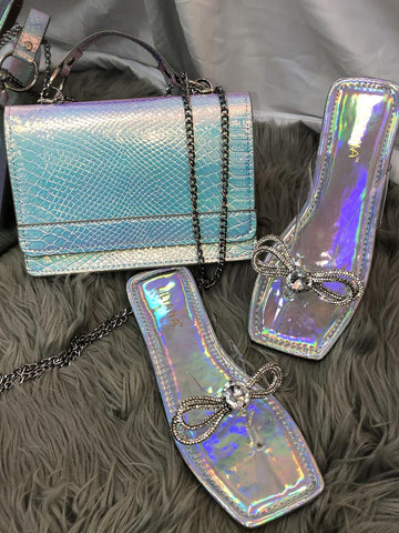 Bolsos de PU con brillos y toboganes