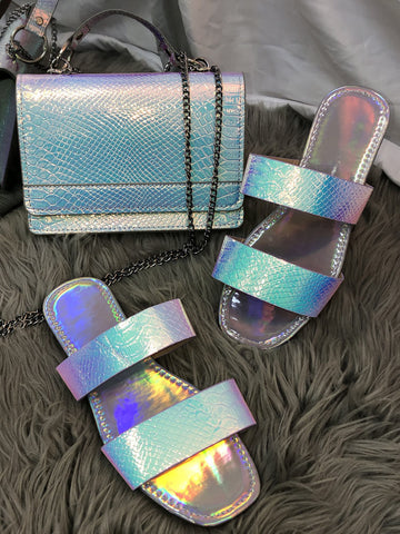 PU Bling Taschen &amp; Slides