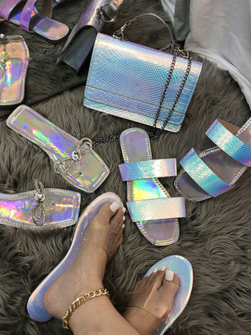 PU Bling Bags ï¼?Slides