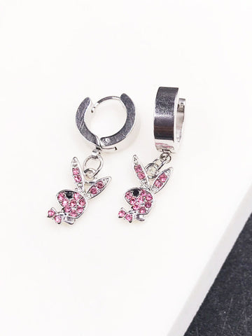 1Pair Rabbit Pendant Earrings