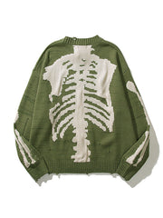 Oversized Skeleton Knit Sweater