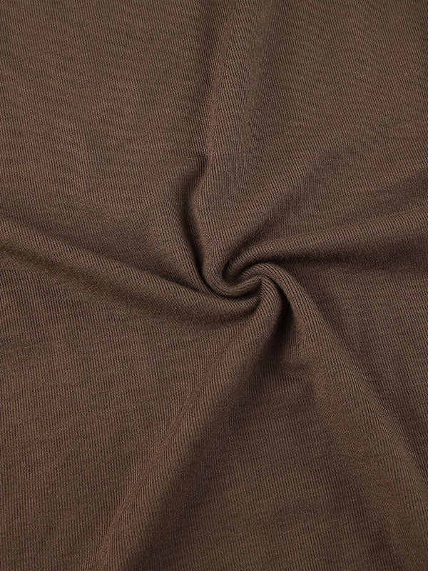 Basic Solid Long Sleeve Crop Top