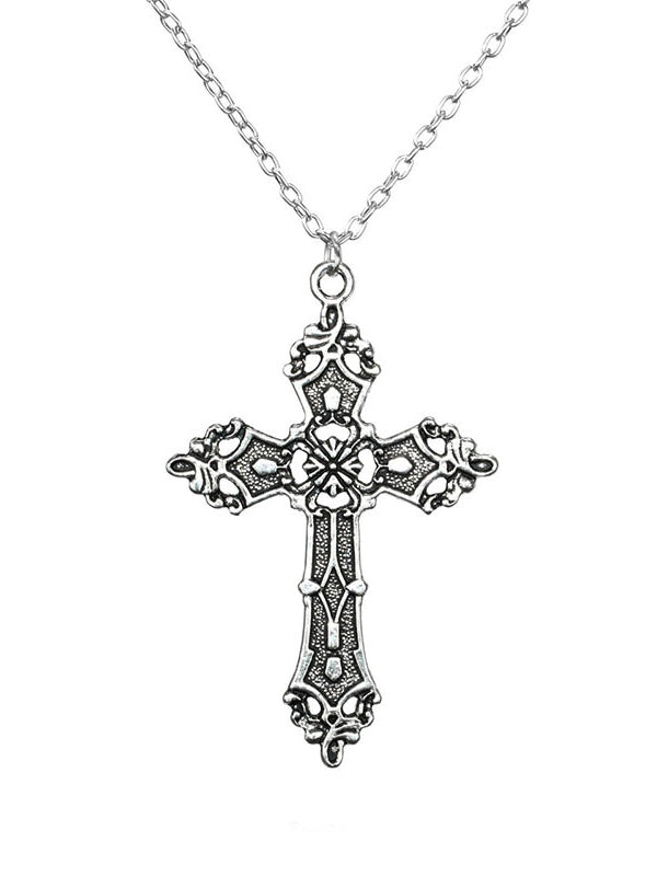 Vintage Baroque Cross Necklace