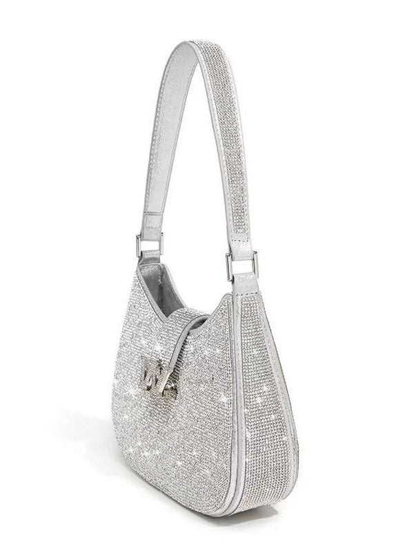 Rhinestone Saddle Shoulder Bag