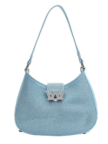 Rhinestone Saddle Shoulder Bag