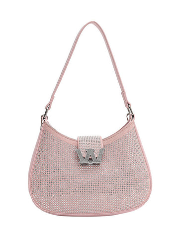 Rhinestone Saddle Shoulder Bag