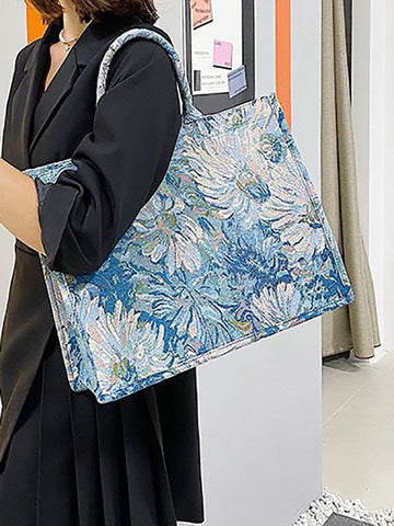 Bolso con estampado floral