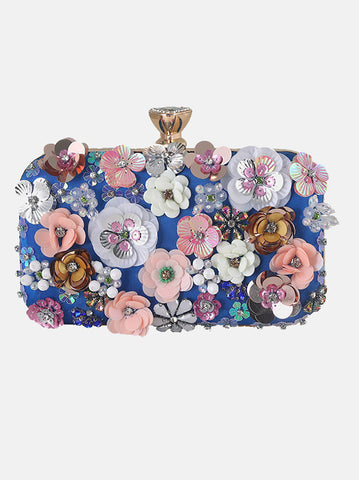 Strass Perlen Blumen Tasche