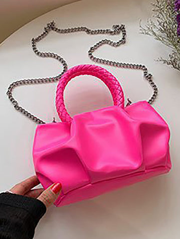 PU Cloud Ruched Bag