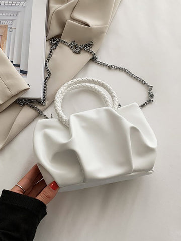 PU Cloud Ruched Bag