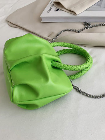 PU Cloud Ruched Bag