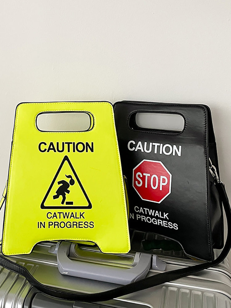 Warning Sign Design Bag