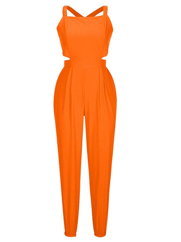 Jumpsuit mit überkreuztem Rücken