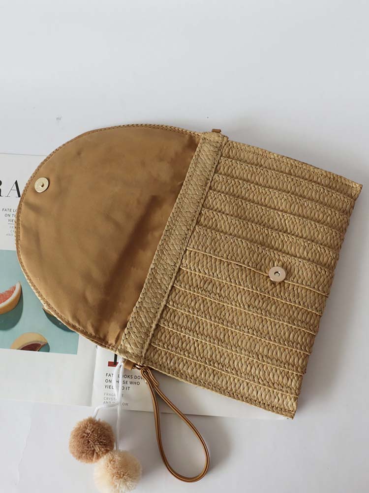 Beach Straw Crossbody Bag