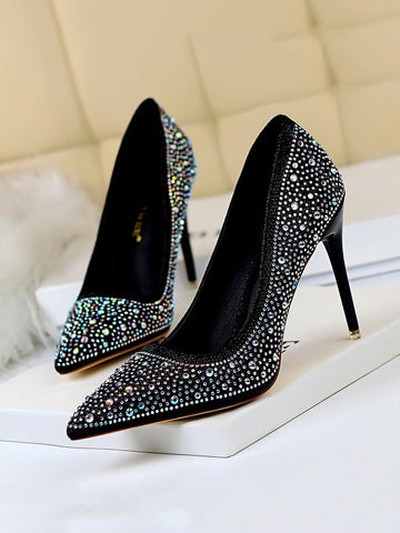 Rhinestone Party Stiletto Heels