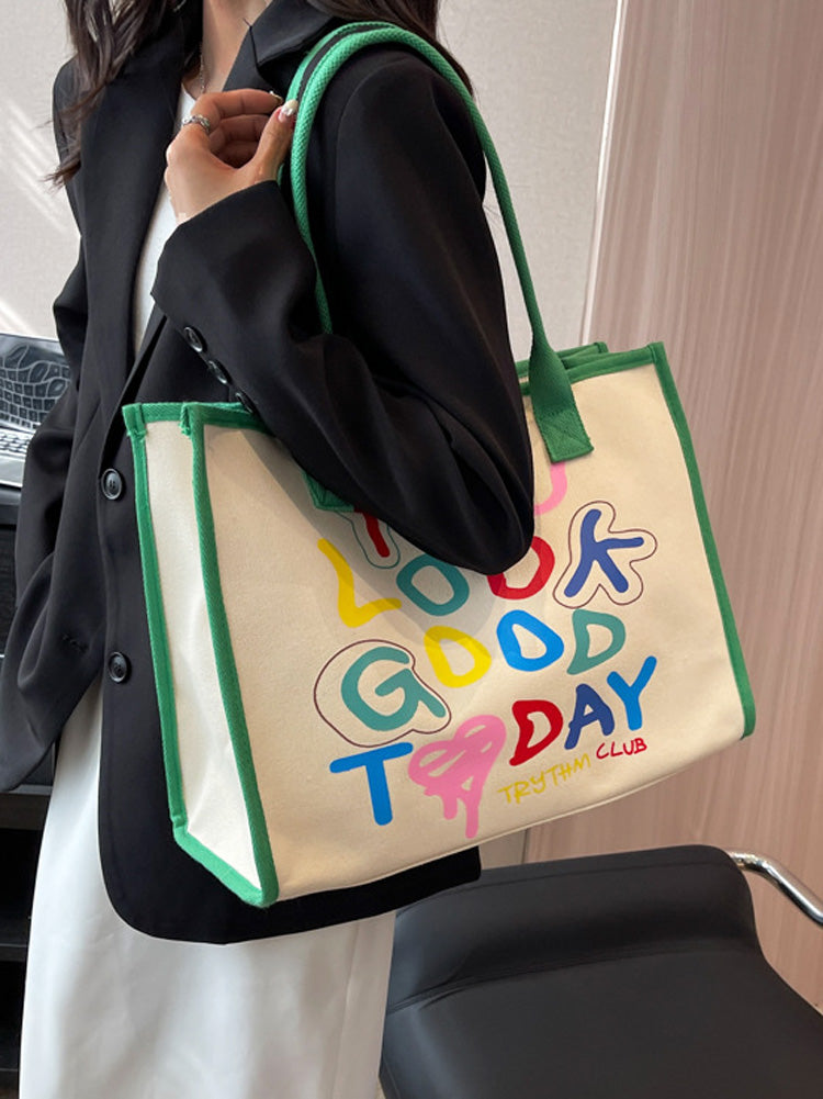 YOU LOOK GOOD TODAY Square Canvas Bag