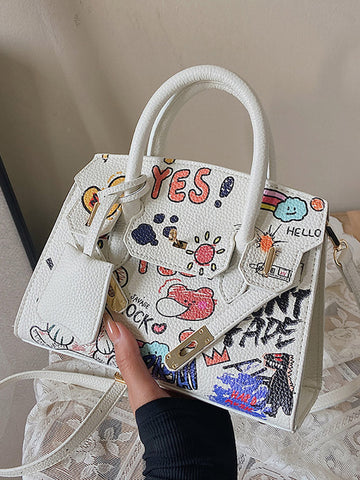 Graffiti Crossbody Handbag