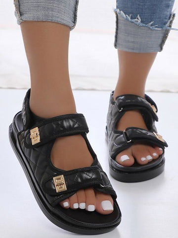 PU Double Velcro Sandals