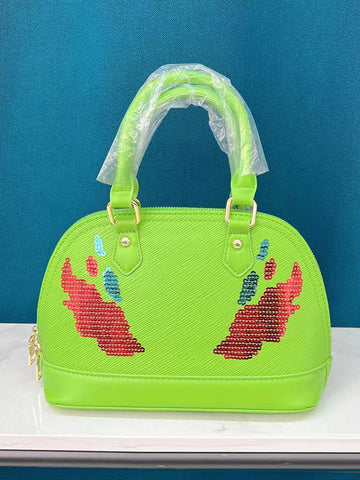 Bolso con decoración de lentejuelas