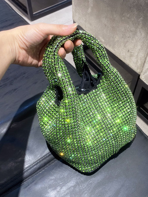 Rhinestone Bucket Bag