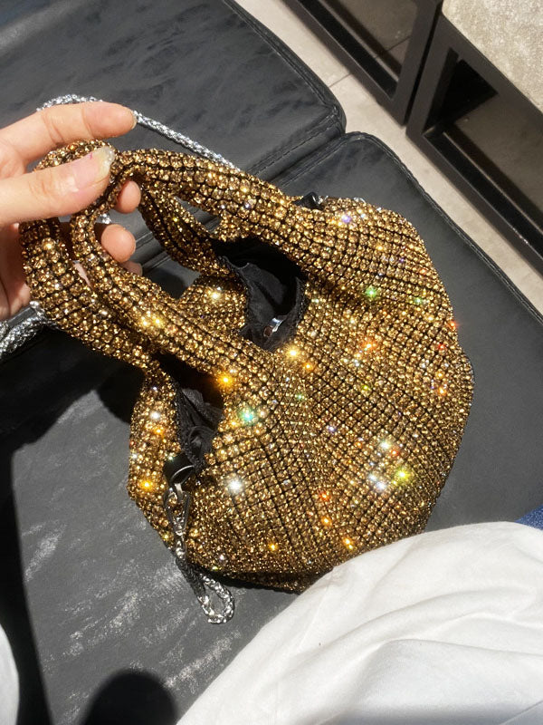 Rhinestone Bucket Bag