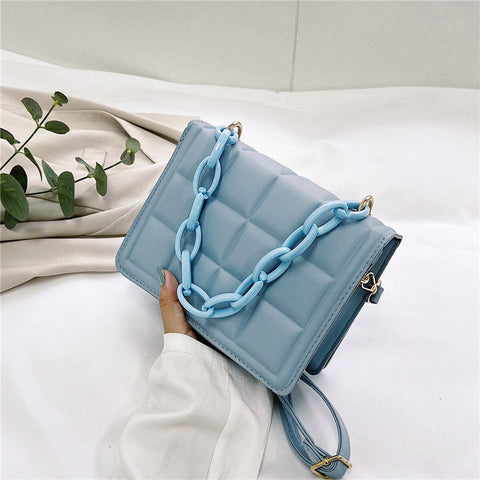 Embossed Decor Crossbody Bag