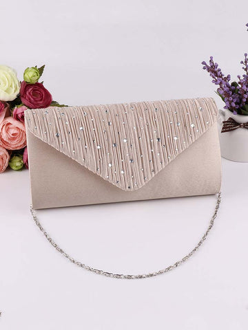 Bolso de noche con diamantes de imitación