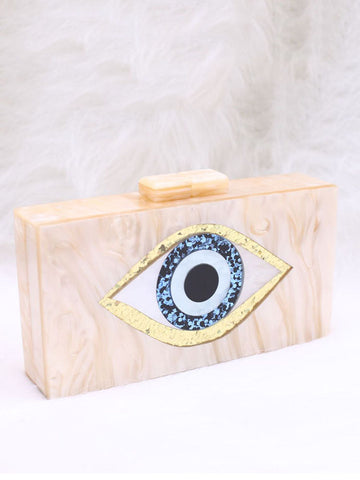 Eye Box-Tasche im Farbblockdesign