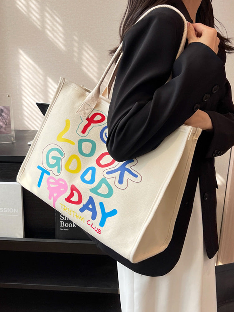 YOU LOOK GOOD TODAY Square Canvas Bag