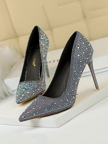 Rhinestone Party Stiletto Heels