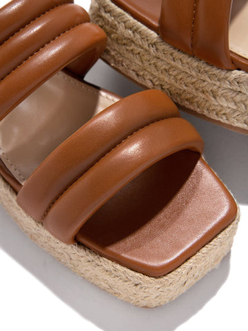 Espadrilles mit Plateausohle