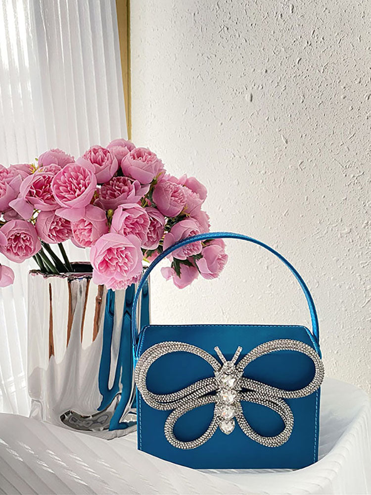 Butterfly Rhinestone Clutch