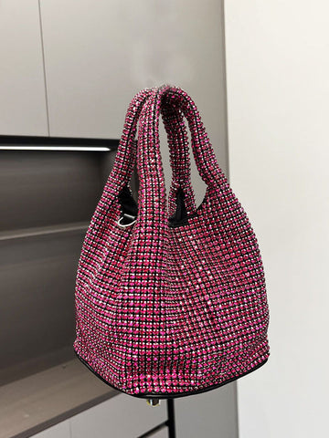 Rhinestone Bucket Bag