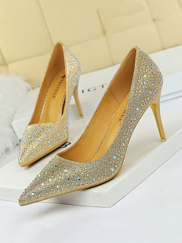 Rhinestone Party Stiletto Heels