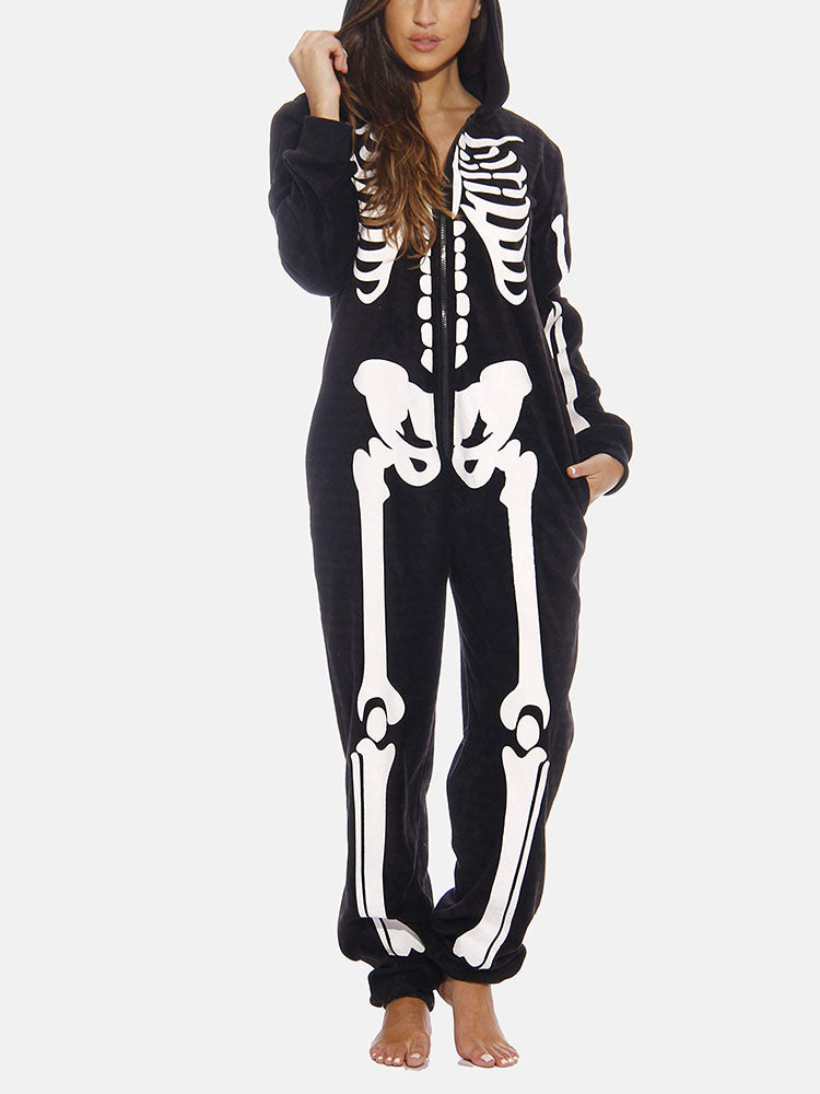 Halloween Skeleton Jumpsuit