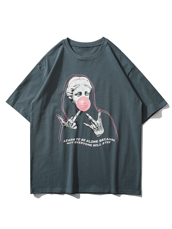 Men's Black Bubble Tea Graphic T-Shirt