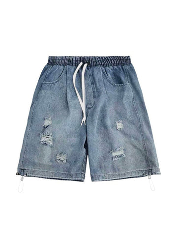 Herren Wash Distressed Skate Denim Shorts