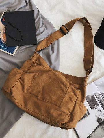 Large Canvas Satchel Bag