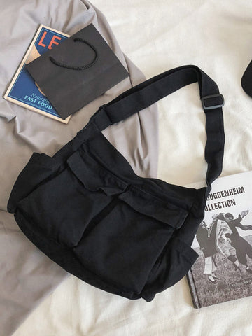 Large Canvas Satchel Bag