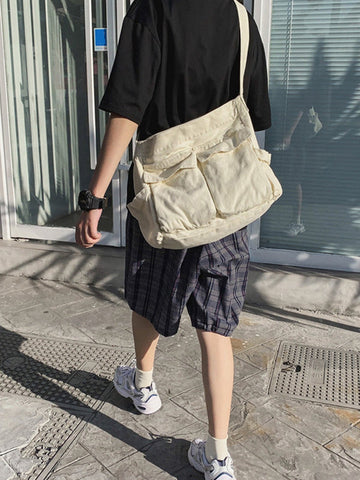 Large Canvas Satchel Bag