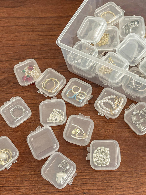 10pcs Small Clear Jewelry Box