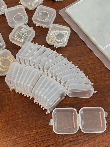 10pcs Small Clear Jewelry Box