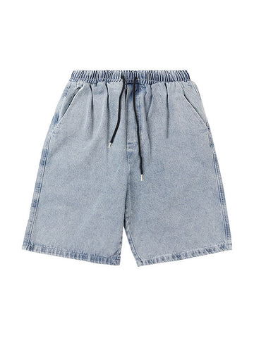 Herren-Jeansshorts mit lockerer Passform und blauer Waschung