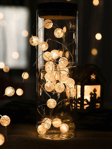 30pcs Crack Ball String Decoration Lights