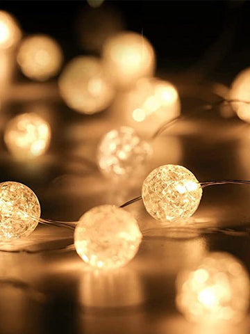 30pcs Crack Ball String Decoration Lights