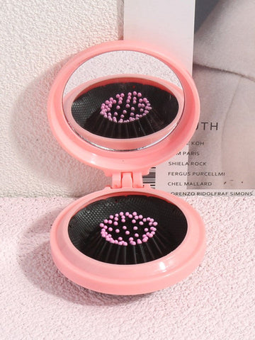 2 In 1 Foldable Mirror Cushion Comb