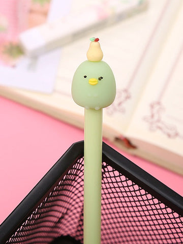 1pc Fruit Animal Cartoon Decor Gel Pen