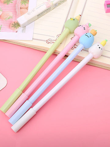 1pc Fruit Animal Cartoon Decor Gel Pen